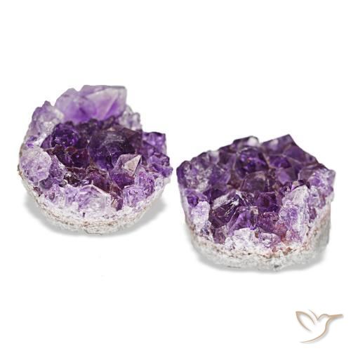 13,31 ct natürliche violetter Amethystdruse-Edelsteine, Fantasieschliff, Lichtundurchlässig