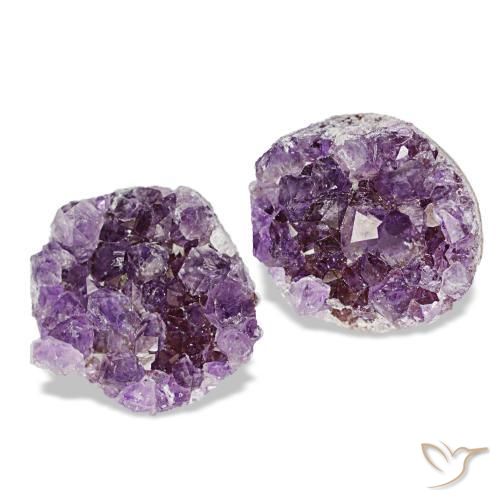 17,81 ct natürliche violetter Amethystdruse-Edelsteine, Fantasieschliff, Lichtundurchlässig
