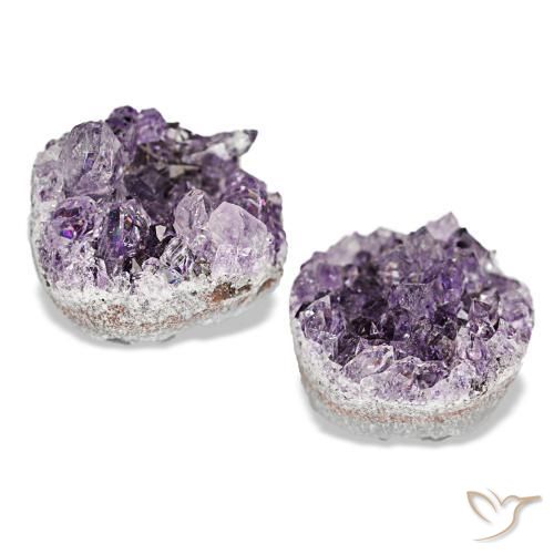 14,89 ct natürliche violetter Amethystdruse-Edelsteine, Fantasieschliff, Lichtundurchlässig
