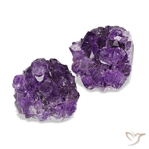 14,86 ct natürliche violetter Amethystdruse-Edelsteine, Fantasieschliff, Lichtundurchlässig