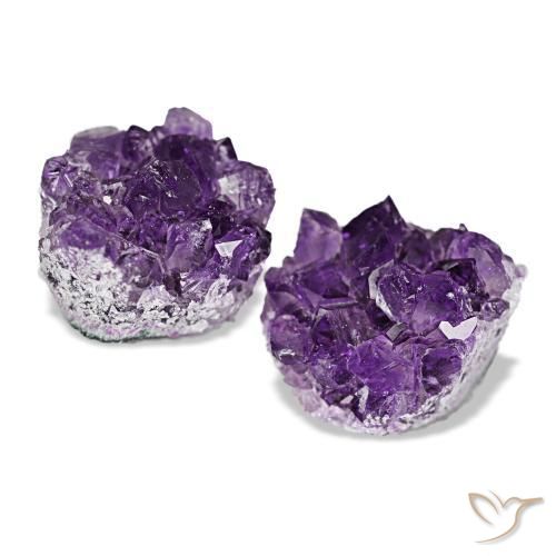 14,86 ct natürliche violetter Amethystdruse-Edelsteine, Fantasieschliff, Lichtundurchlässig