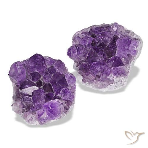 14,77 ct natürliche violetter Amethystdruse-Edelsteine, Fantasieschliff, Lichtundurchlässig