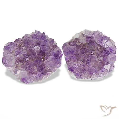 15,30 ct natürliche violetter Amethystdruse-Edelsteine, Fantasieschliff, Lichtundurchlässig