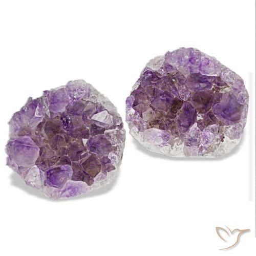 19,52 ct natürliche violetter Amethystdruse-Edelsteine, Fantasieschliff, Lichtundurchlässig