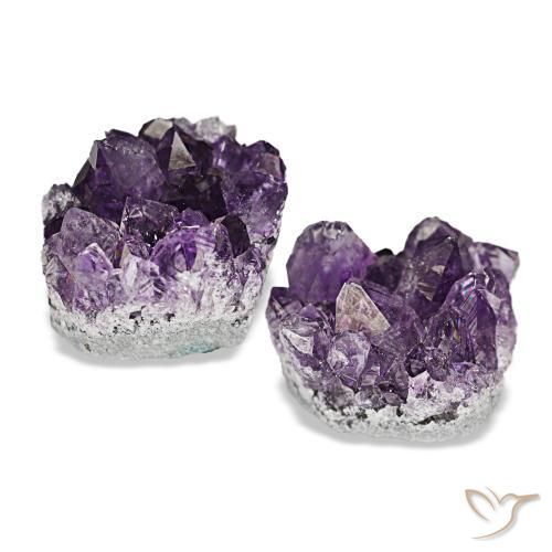 23,60 ct natürliche violetter Amethystdruse-Edelsteine, Fantasieschliff, Lichtundurchlässig