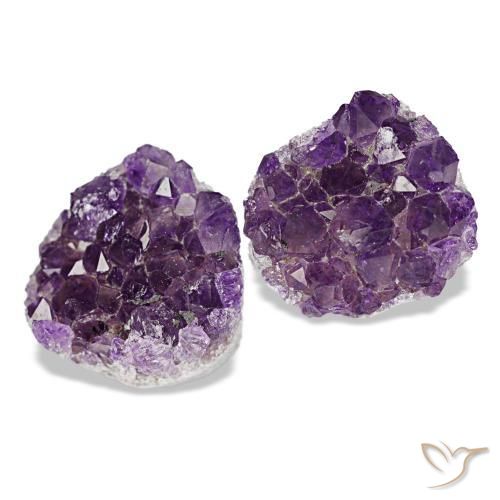 14,07 ct natürliche violetter Amethystdruse-Edelsteine, Fantasieschliff, Lichtundurchlässig