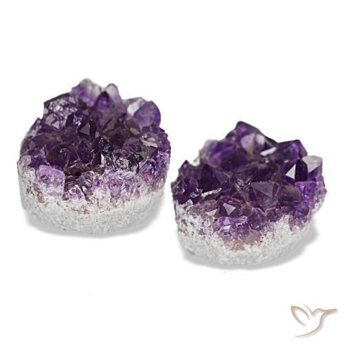 14,07 ct natürliche violetter Amethystdruse-Edelsteine, Fantasieschliff, Lichtundurchlässig