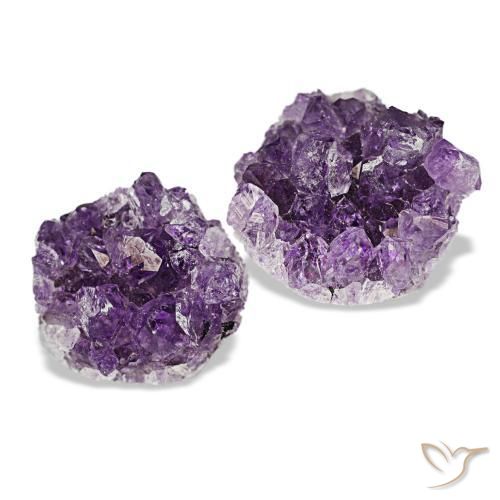 21,44 ct natürliche violetter Amethystdruse-Edelsteine, Fantasieschliff, Lichtundurchlässig
