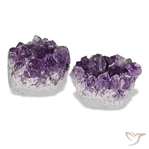 21,44 ct natürliche violetter Amethystdruse-Edelsteine, Fantasieschliff, Lichtundurchlässig