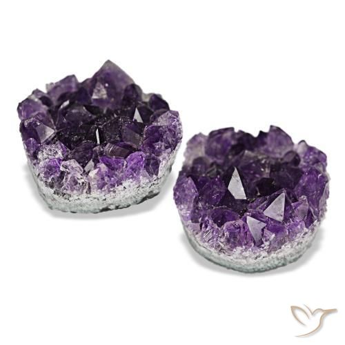 20,85 ct natürliche violetter Amethystdruse-Edelsteine, Fantasieschliff, Lichtundurchlässig
