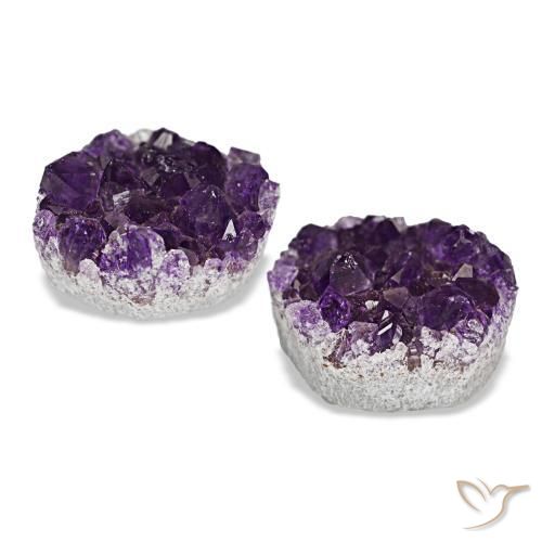 13,49 ct natürliche violetter Amethystdruse-Edelsteine, Fantasieschliff, Lichtundurchlässig
