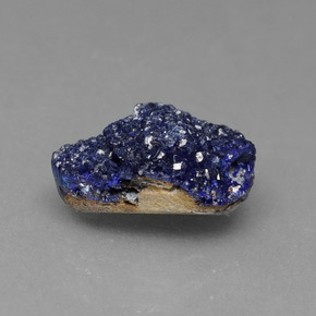 2,81 ctw natürlicher blauer Azuritdruse, Fantasieschliff, Lichtundurchlässig