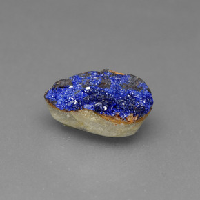 2,15 ctw natürlicher blauer Azuritdruse, Fantasieschliff, Lichtundurchlässig