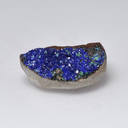 9,17 ctw natürlicher Tiefes Marineblau Druzy Azurit, Ausgefallene Form, Lichtundurchlässig