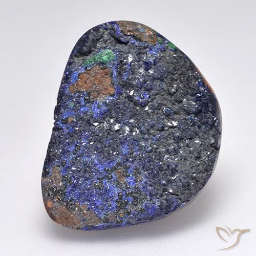 16.02ct Natürlicher Tiefes Marineblau Druzy Azurit, Fantasie, Lichtundurchlässig