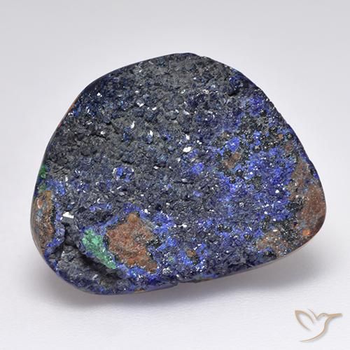 9,17 ctw natürlicher Tiefes Marineblau Druzy Azurit, Fantasie, Lichtundurchlässig