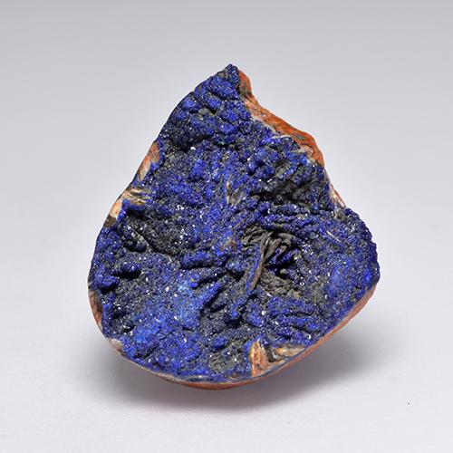 18,12 ctw natürlicher blauer Azuritdruse, Fantasieschliff, Lichtundurchlässig