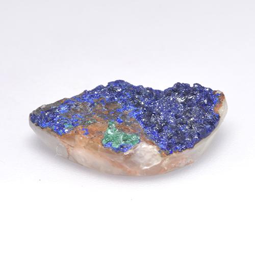 8,35 ctw natürlicher blauer Azuritdruse, Fantasieschliff, Lichtundurchlässig