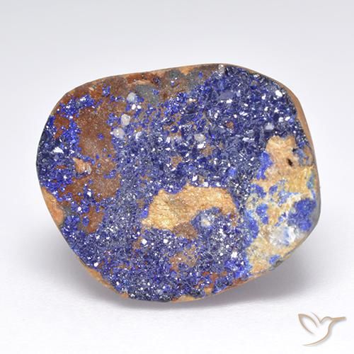 9,17 ctw natürlicher Graublau Druzy Azurit, Fantasie, Lichtundurchlässig