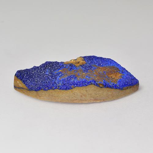 6,76 ctw natürlicher blauer Azuritdruse, Marquise, Lichtundurchlässig