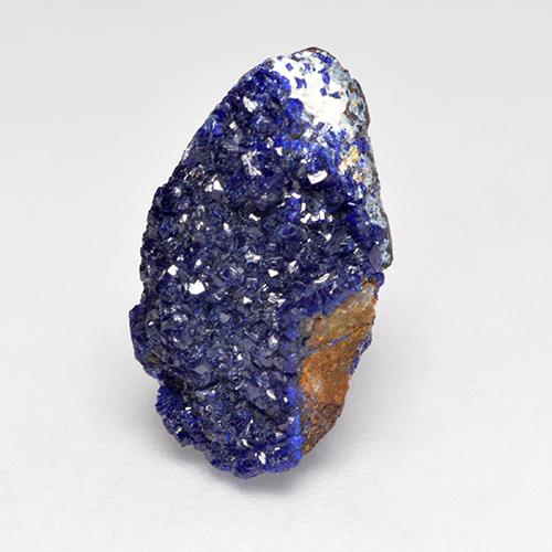 9,17 ctw natürlicher Tiefes Marineblau Druzy Azurit, Ausgefallene Form, Lichtundurchlässig