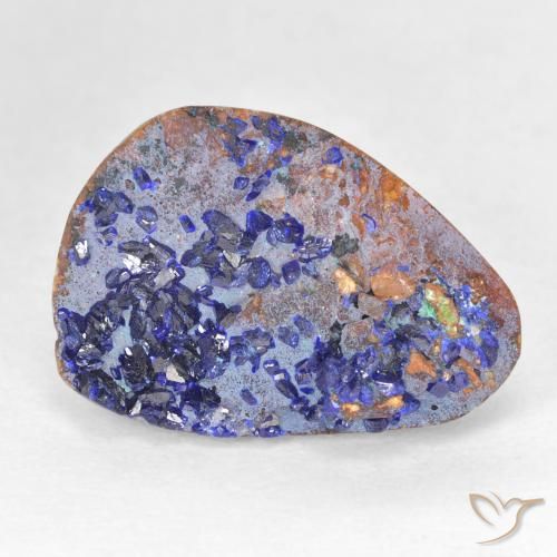 8.09ct Natürlicher Tiefes Marineblau Druzy Azurit, Fantasie, Lichtundurchlässig