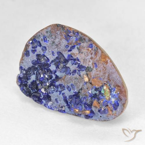 9,17 ctw natürlicher Tiefes Marineblau Druzy Azurit, Fantasie, Lichtundurchlässig