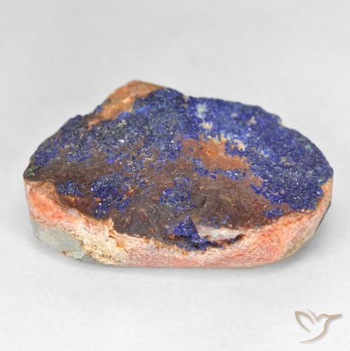 9,17 ctw natürlicher Tiefes Marineblau Druzy Azurit, Fantasie, Lichtundurchlässig