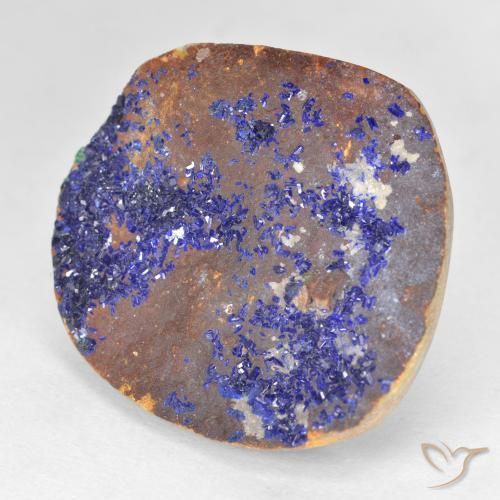 9,17 ctw natürlicher Tiefes Marineblau Druzy Azurit, Fantasie, Lichtundurchlässig