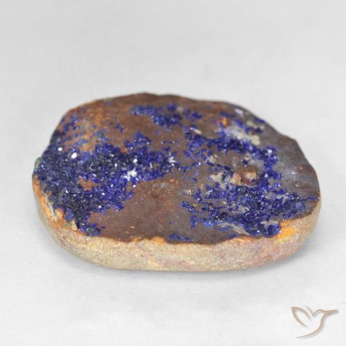 9,17 ctw natürlicher Tiefes Marineblau Druzy Azurit, Fantasie, Lichtundurchlässig