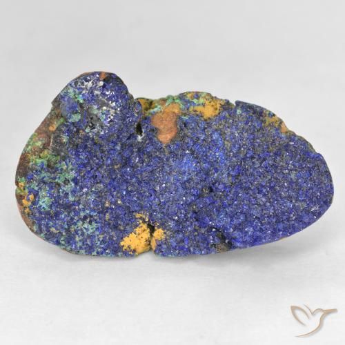 9,17 ctw natürlicher Tiefes Marineblau Druzy Azurit, Ausgefallene Form, Lichtundurchlässig