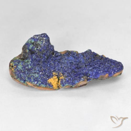 9,17 ctw natürlicher Tiefes Marineblau Druzy Azurit, Ausgefallene Form, Lichtundurchlässig
