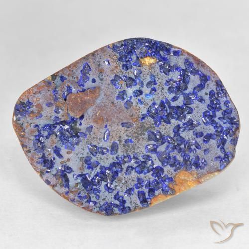12.46ct Natürlicher Tiefes Marineblau Druzy Azurit, Fantasie, Lichtundurchlässig