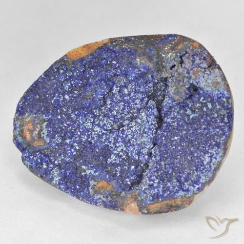 9,17 ctw natürlicher Tiefes Marineblau Druzy Azurit, Fantasie, Lichtundurchlässig