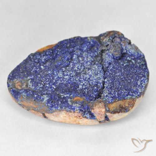 9,17 ctw natürlicher Tiefes Marineblau Druzy Azurit, Fantasie, Lichtundurchlässig