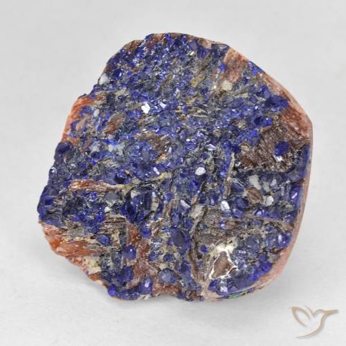 9,17 ctw natürlicher Tiefes Marineblau Druzy Azurit, Fantasie, Lichtundurchlässig