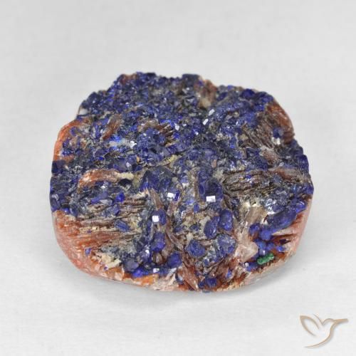 9,17 ctw natürlicher Tiefes Marineblau Druzy Azurit, Fantasie, Lichtundurchlässig