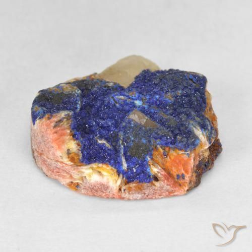 9,17 ctw natürlicher Tiefes Marineblau Druzy Azurit, Ausgefallene Form, Lichtundurchlässig