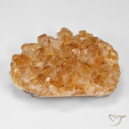 86.91ct Natürlicher tieforange Druzy Citrin, Fantasie, Lichtundurchlässig