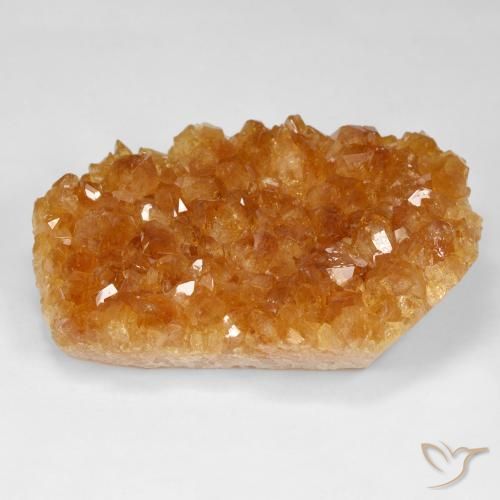 118.69ct Natürlicher Intensives Orange Druzy Citrin, Fantasie, Lichtundurchlässig