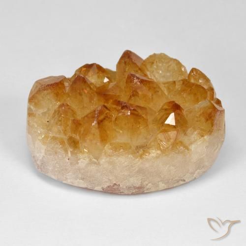 57.87ct Natürlicher Orange-Gold Druzy Citrin, Oval, Lichtundurchlässig