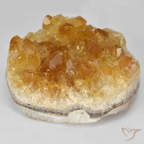 81.13ct Natürlicher Orange-Gold Druzy Citrin, Fantasie, Lichtundurchlässig