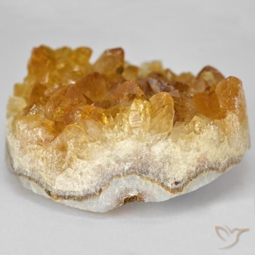 9,17 ctw natürlicher Orange-Gold Druzy Citrin, Fantasie, Lichtundurchlässig