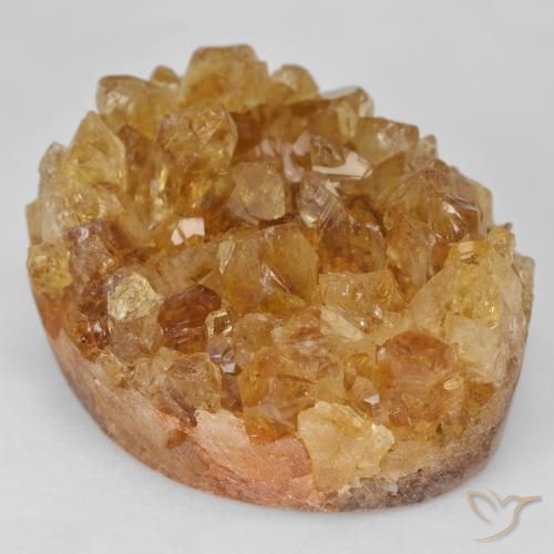 9,17 ctw natürlicher gold-braun Druzy Citrin, Fantasie, Lichtundurchlässig