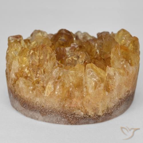 9,17 ctw natürlicher gold-braun Druzy Citrin, Fantasie, Lichtundurchlässig