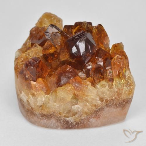 9,17 ctw natürlicher tieforange Druzy Citrin, Fantasie, Lichtundurchlässig