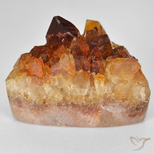 9,17 ctw natürlicher tieforange Druzy Citrin, Fantasie, Lichtundurchlässig