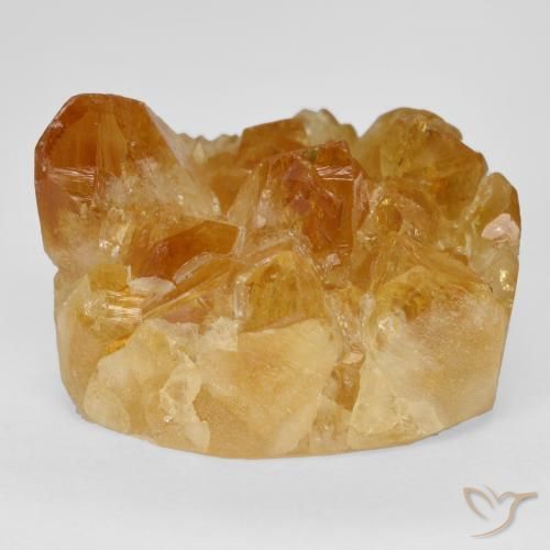 9,17 ctw natürlicher Honig-orange Druzy Citrin, Fantasie, Lichtundurchlässig