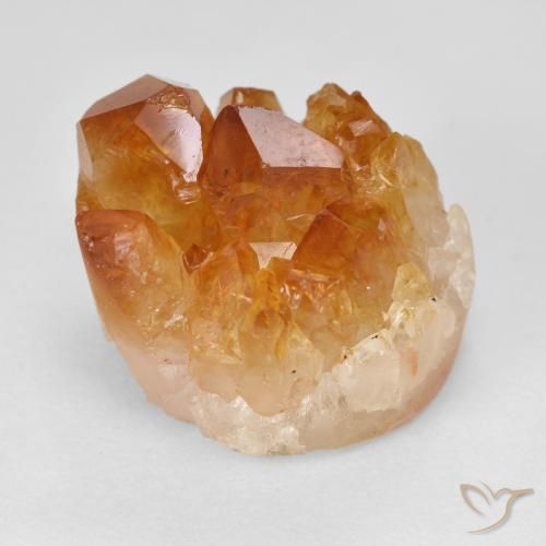 19.61ct Natürlicher orange-braun Druzy Citrin, Fantasie, Lichtundurchlässig
