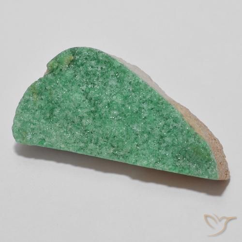 9,17 ctw natürlicher Mittelgrün Druzy Variscit, Fantasie, Lichtundurchlässig